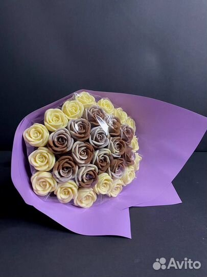 Розы из Бельгийского Шоколада - 29 шт в Букете