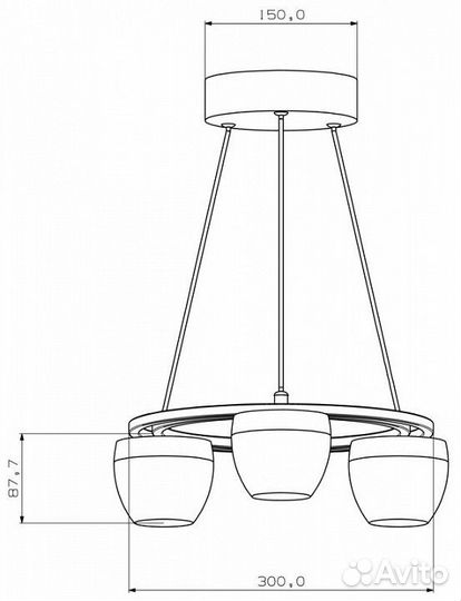 Подвесной светильник Deko-Light Doradus 342084
