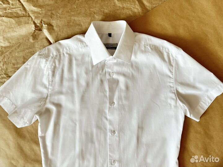 Рубашка белая на мальчика р 170