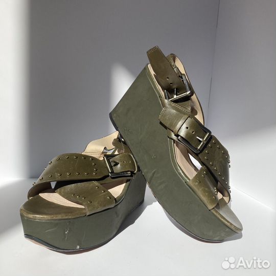 Босоножки clarks на танкетке 38