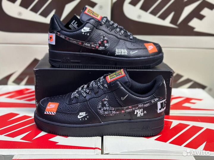 Кроссовки Nike Air Force 1 Just Do IT Black