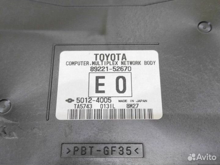 Блок предохранителей салона Toyota Aqua NHP10