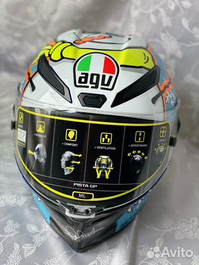 Новогодний Шлем agv pista gp winter test 2016