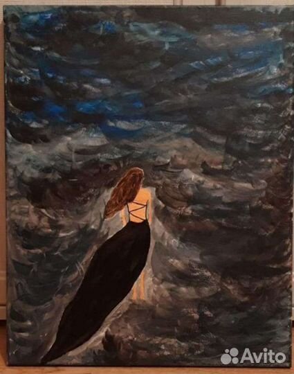 Картина акрилом на холсте