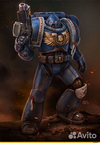 Warhammer 40000 space marine - primaris 3d print