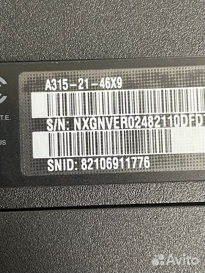 Топкейс и поддон на Acer A315-21