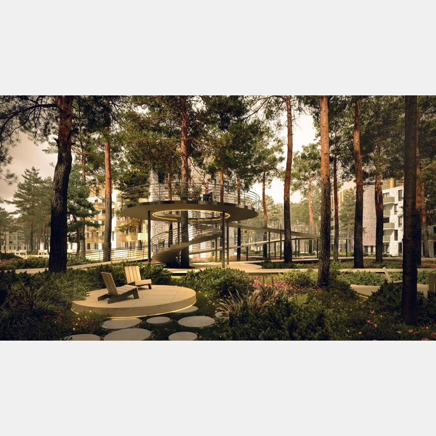 2-к. апартаменты, 63,1 м², 1/6 эт.
