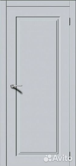 Дверь компланарная серая эмаль