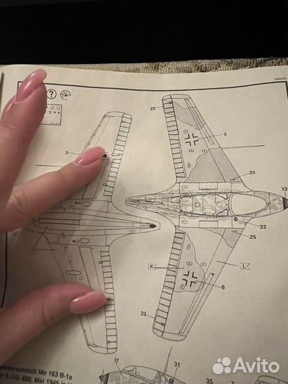 Модель самолета ME 163 B-1a komet 1:48 Revell