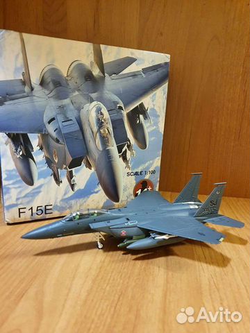 Модель самолета F-15E, М 1:100, из металла