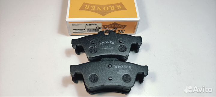 Колодки тормозные задние дисковые к-кт Kroner