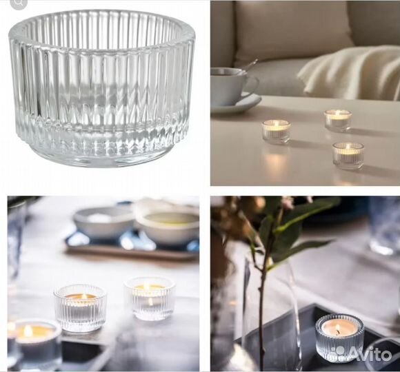 Ароматические свечи IKEA подсвечники отдушка Дофта