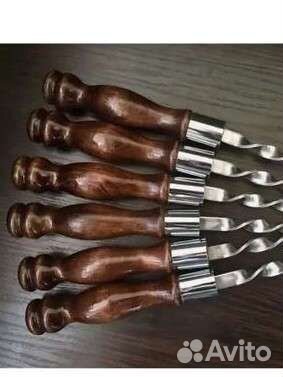 Шампура с деревянной ручкой