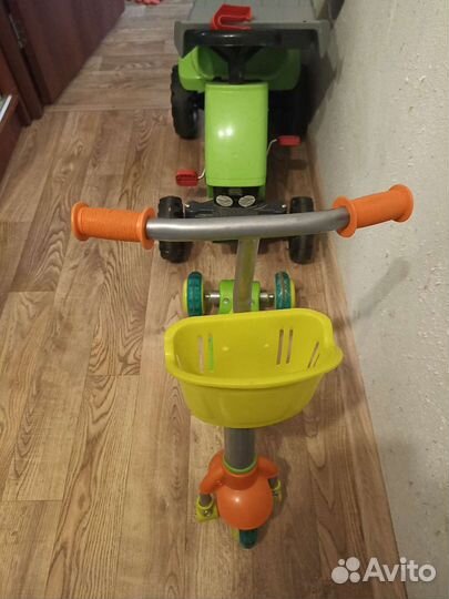 Детский самокат трёхколёсный