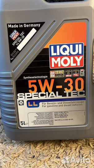 Масло моторное liqui moly 5w30 special tec ll