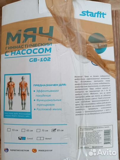 Мяч гимнастический с насосом