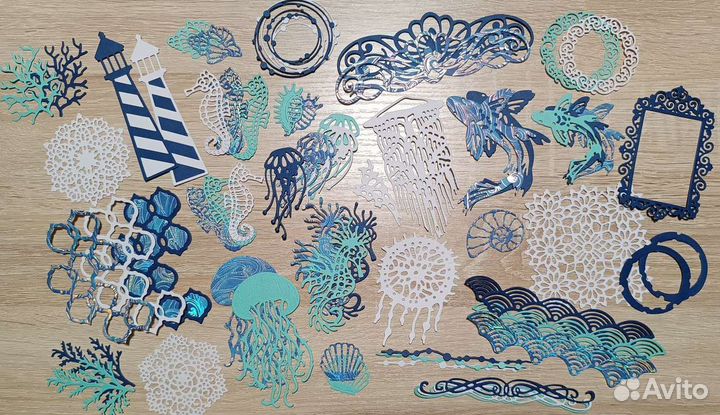 Морской набор вырубки для скрапбукинга