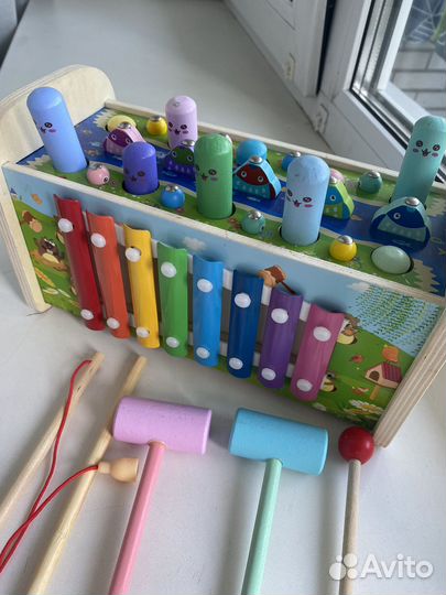 Развивающая игрушка / рыбалка стучалка