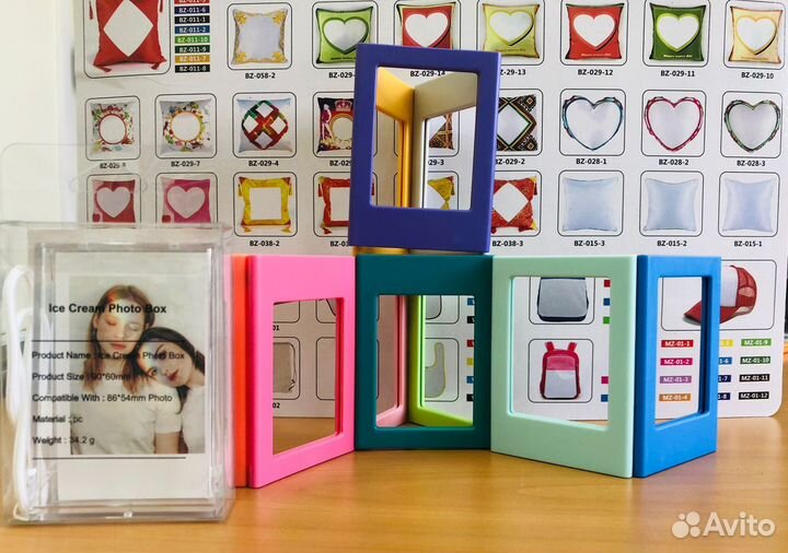 Фоторамка мини пластиковая цветная