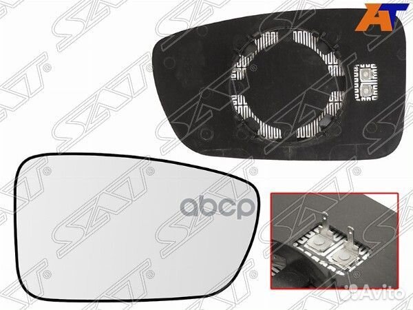 Полотно зеркала hyundai sonata VI 09-14 RH сфер