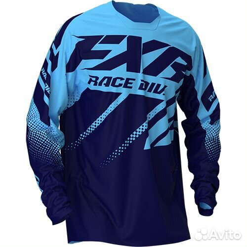 Джерси FXR clutch MX jersey Sky Blue/Midnight Fade