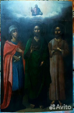 Большая Храмовая икона Иоанна Предтечи. 19 век