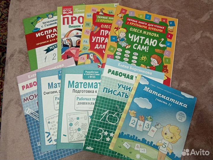 Книги и прописи для подготовки к школе