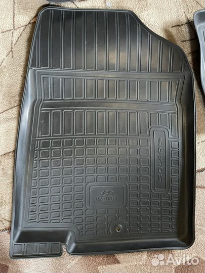 Коврики в салон на hyundai solaris