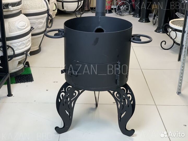 Печь (очаг) с трубой для казана 8 10 литров