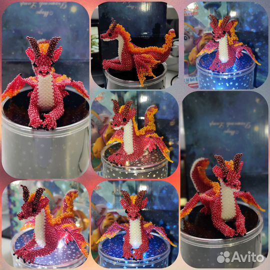 Игрушки амигуруми из бисера