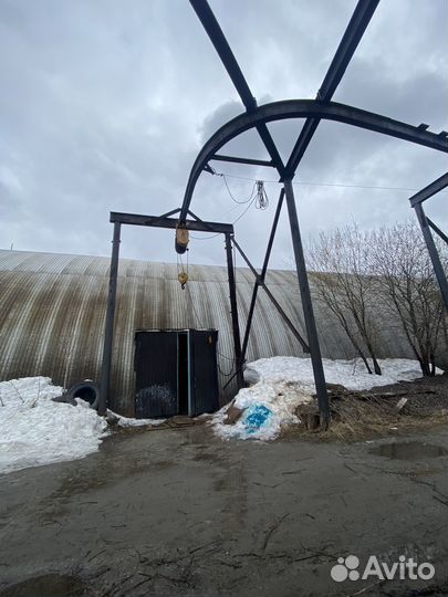 Каркас Арочный ангар с кран балкой