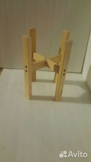 Подставка для цветов напольная деревянная кашпо