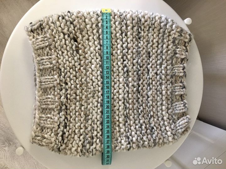 Новый вязанный комплект шапка снуд