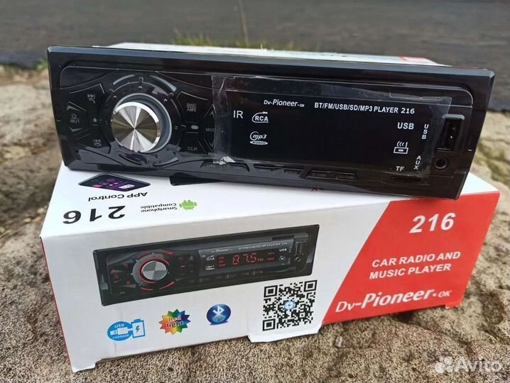 Магнитола Pioneer 216 с Блютузом