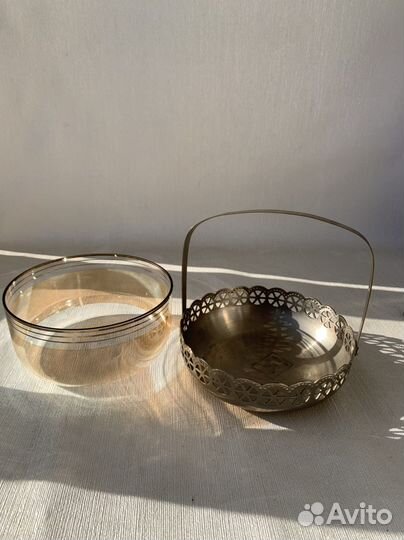 Конфетница-корзинка СССР