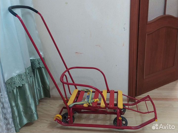 Детские санки коляска бу