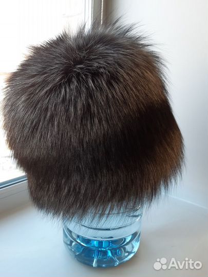 Женская шапка (кубанка) чернобурка, новая