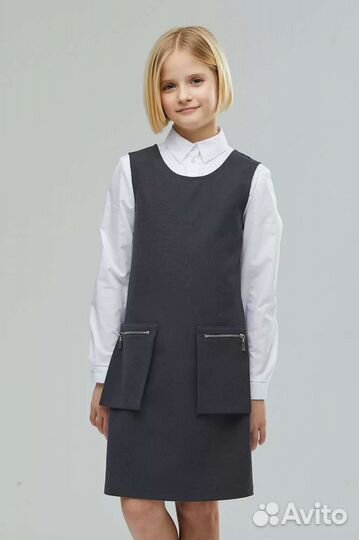 Школьный сарафан, юбка, жилет