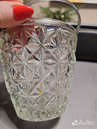 Ведерко хрустальное СССР