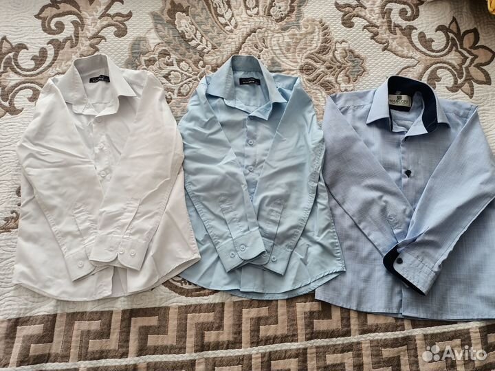 Рубашки школьные для мальчика 122