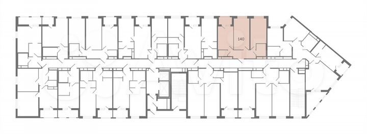 2-к. квартира, 57,3 м², 12/12 эт.