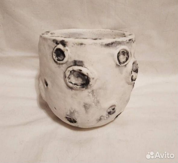 Кашпо бетонное ручной работы - Луна