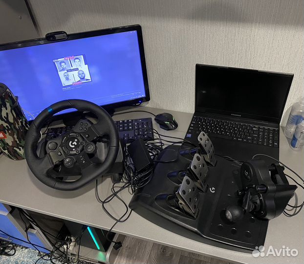 Руль logitech g923 + logitech shifter
