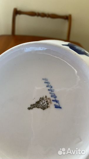 Салатник фарфор Гжель