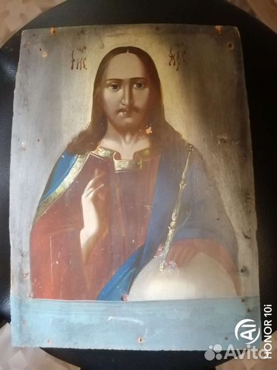 Старинные иконы 19 век, спаситель