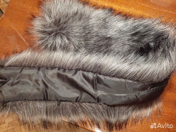 Опушка на капюшон,новая,густой,искусственный мех