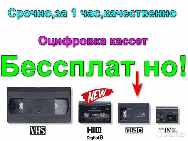 Оцифровка видеокассет в Москве | Услуги | Авито