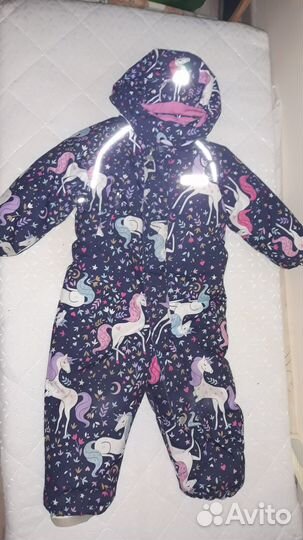 Зимний комбинезон для девочки 86 92 один сезон