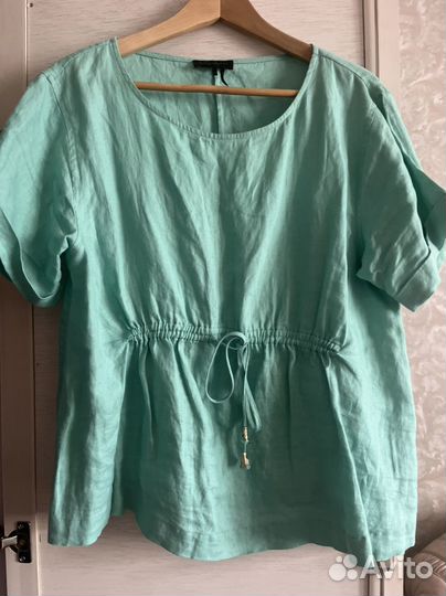 Dkny donna karan топ блузка туника лён оригинал