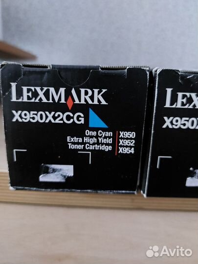 Картриджи lexmark (X950X2MG и X950X2CG)